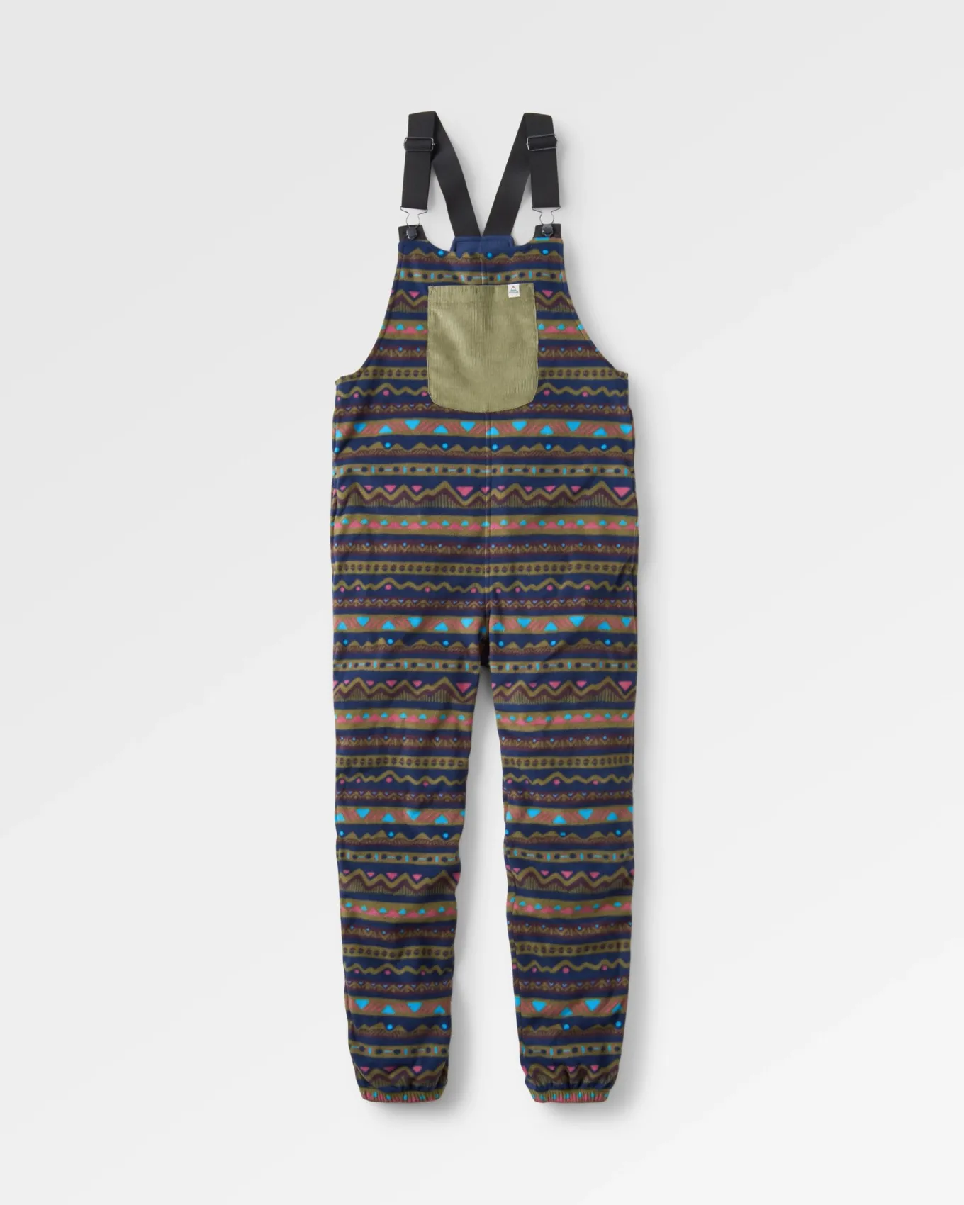 Ace Recycelte Polar-Fleece-Latzhose - Berg Geo Multi