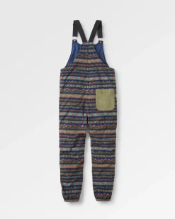 Ace Recycelte Polar-Fleece-Latzhose - Berg Geo Multi