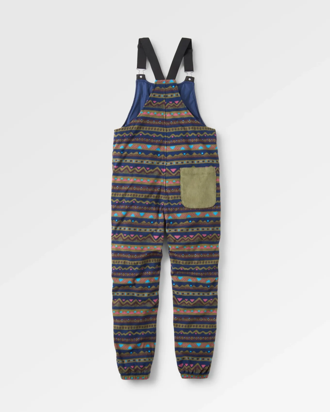 Ace Recycelte Polar-Fleece-Latzhose - Berg Geo Multi