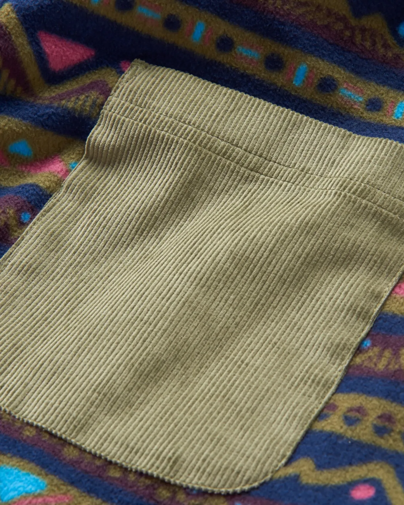 Ace Recycelte Polar-Fleece-Latzhose - Berg Geo Multi