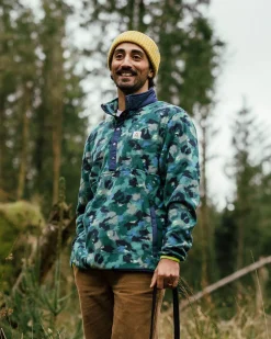 Adrift Recyceltes Polarfleece - Alpin Camo Regenwald