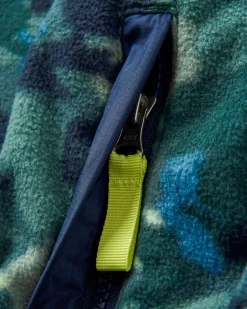 Adrift Recyceltes Polarfleece - Alpin Camo Regenwald