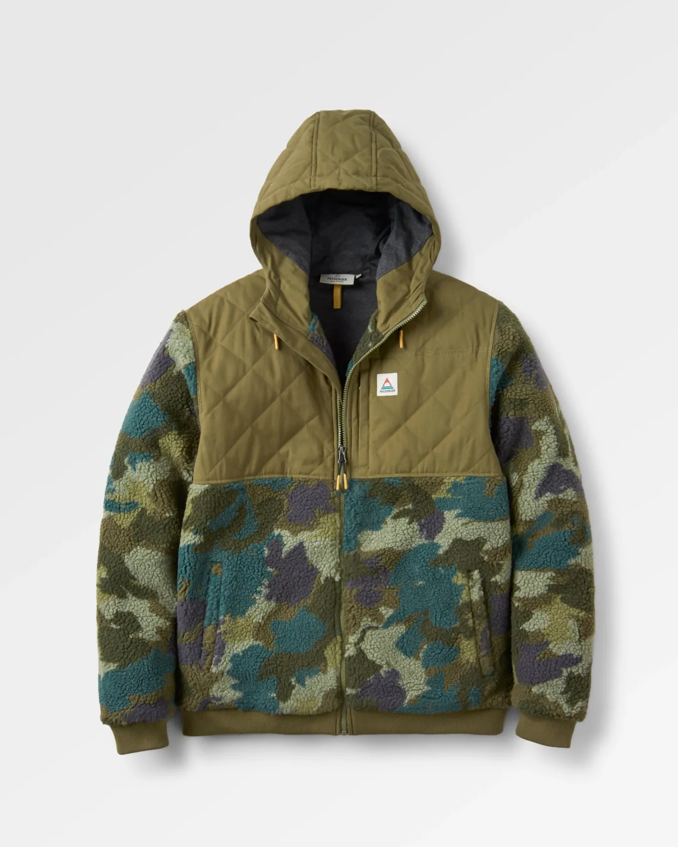 Adventure 2.0 Recyceltes Tiefflor-Sherpa-Fleece - Alpin Camo Khaki