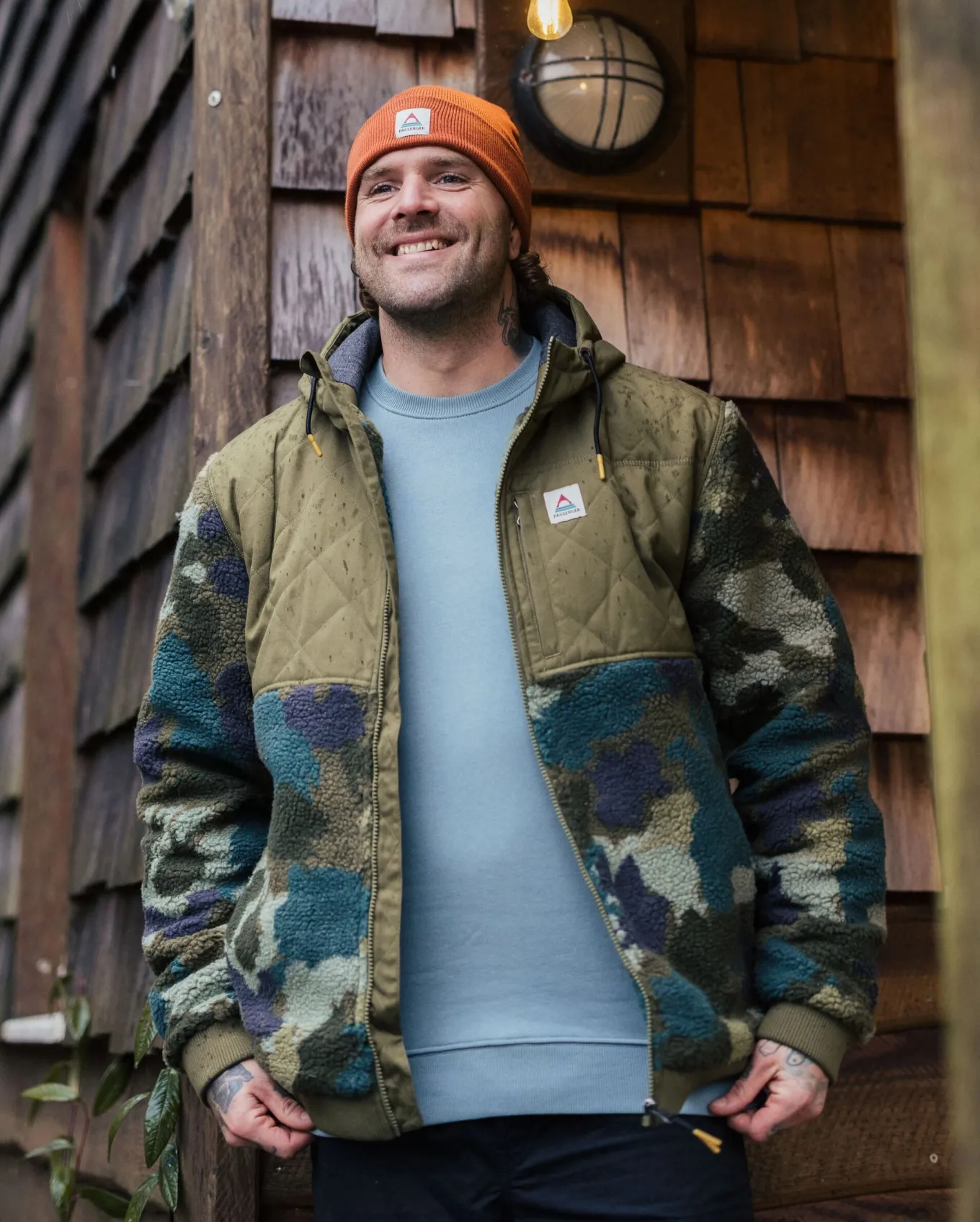 Adventure 2.0 Recyceltes Tiefflor-Sherpa-Fleece - Alpin Camo Khaki