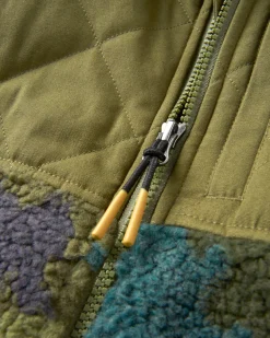 Adventure 2.0 Recyceltes Tiefflor-Sherpa-Fleece - Alpin Camo Khaki