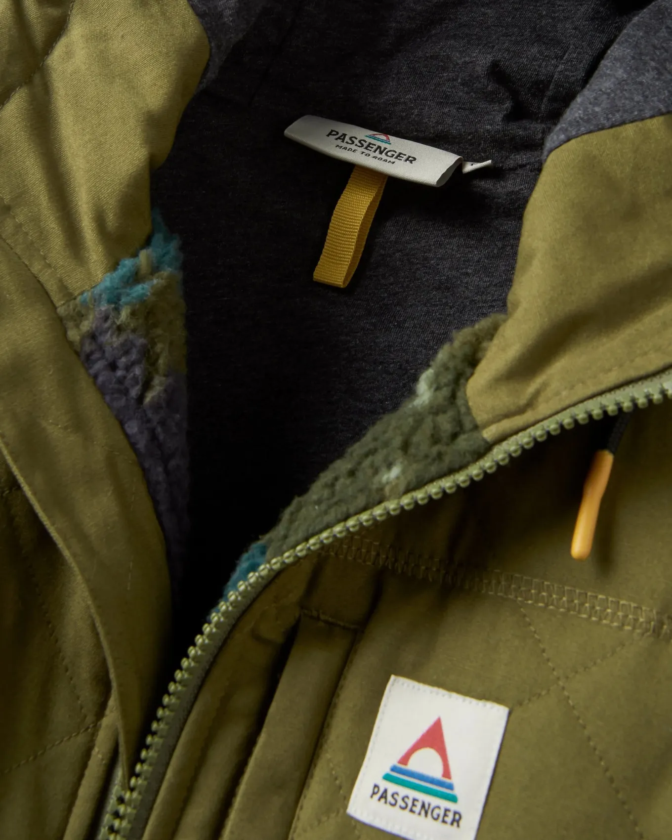 Adventure 2.0 Recyceltes Tiefflor-Sherpa-Fleece - Alpin Camo Khaki