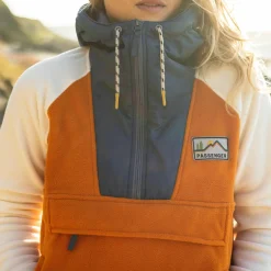 Alexander Recyceltes Polar-Kapuzenfleece - Morgenrot Orange