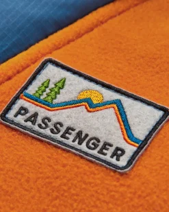 Alexander Recyceltes Polar-Kapuzenfleece - Morgenrot Orange
