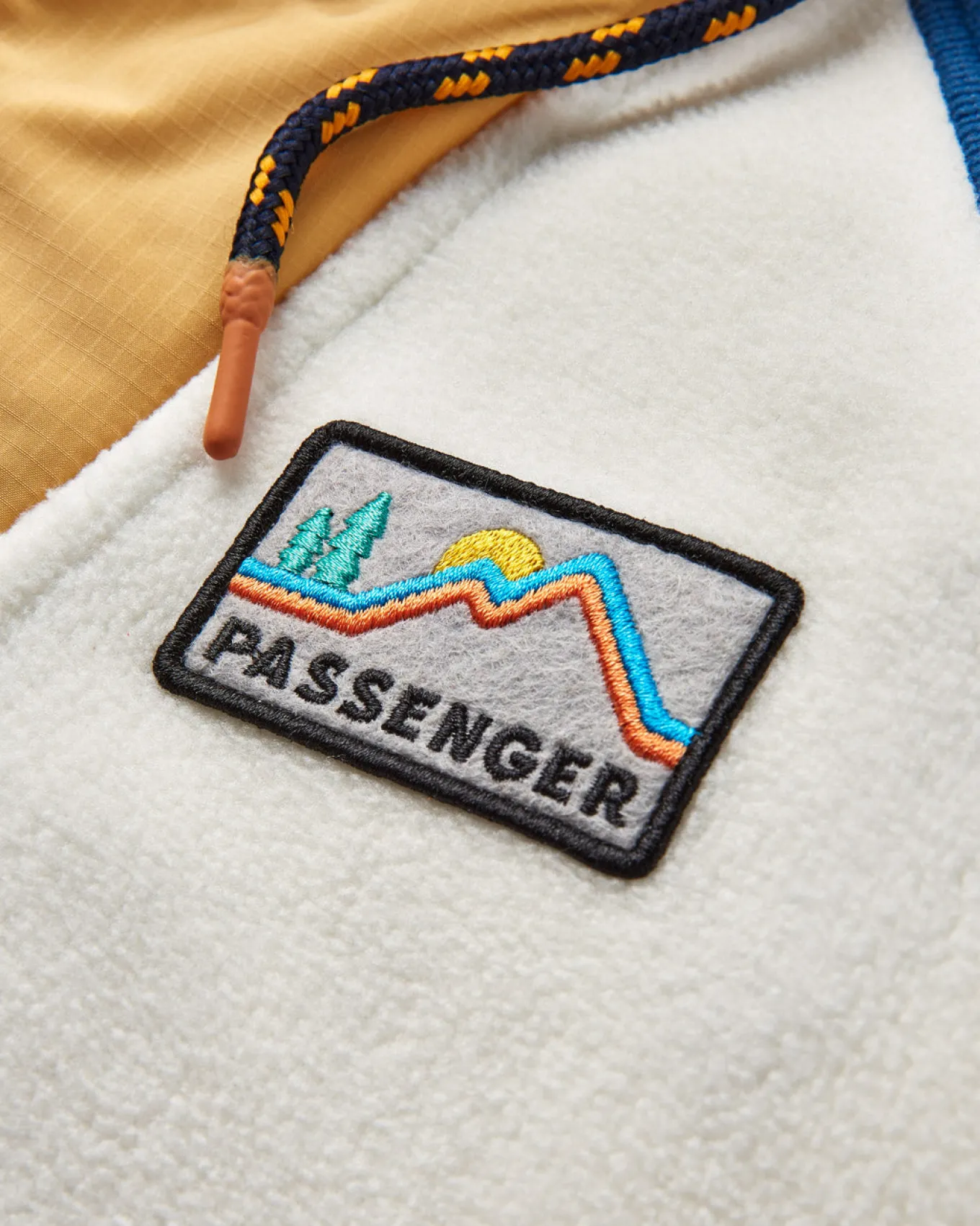 Alexander Recyceltes Polar-Kapuzenfleece - Reiherweiß