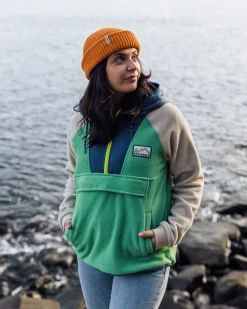 Alexander Recyceltes Polar-Kapuzenfleece - Grüne Fichte