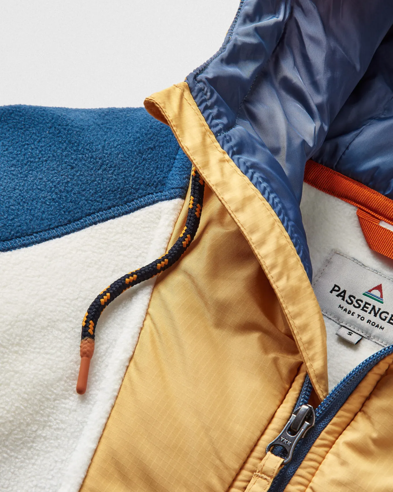 Alexander Recyceltes Polar-Kapuzenfleece - Reiherweiß