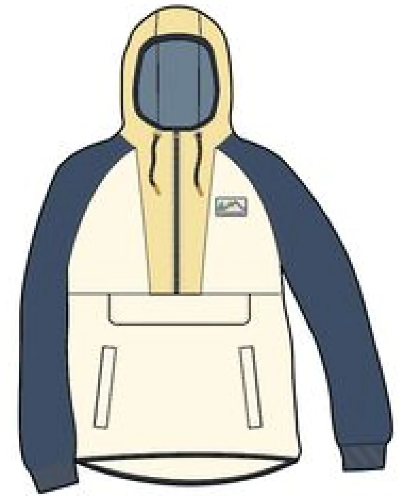 Alexander Recyceltes Polar-Kapuzenfleece - Reiherweiß