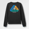 Alpine Recyceltes Base Layer Langarm-T-Shirt - Schwarz