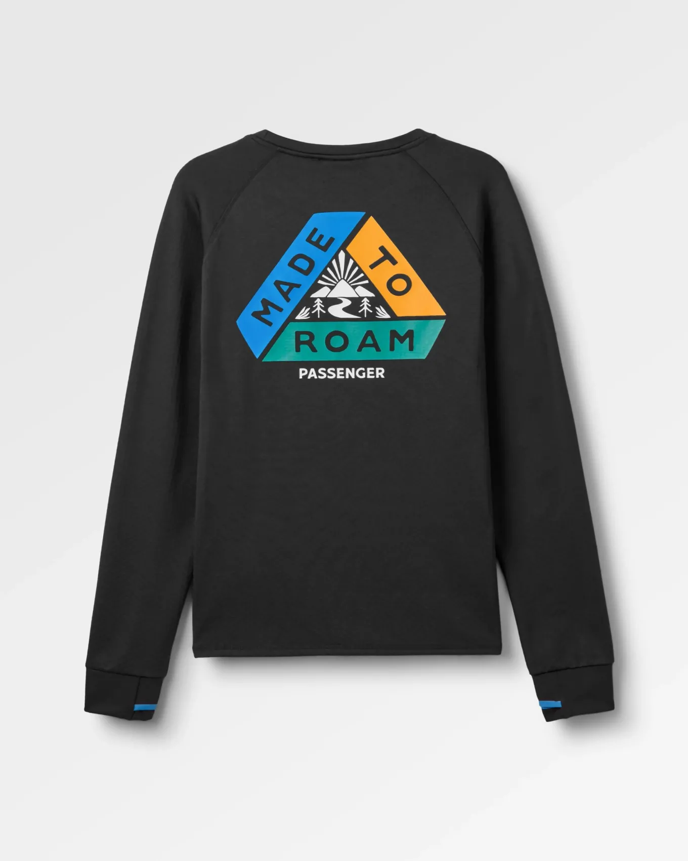 Alpine Recyceltes Base Layer Langarm-T-Shirt - Schwarz