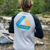 Alpine Recyceltes Base Layer Langarm-T-Shirt - Schwarz/Grau