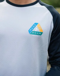 Alpine Recyceltes Base Layer Langarm-T-Shirt - Schwarz/Grau