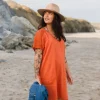 Ambrose Oversized Kleid - Verbranntes Orange