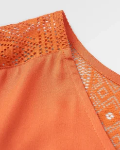 Ambrose Oversized Kleid - Verbranntes Orange
