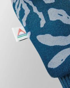 Arame Bio-Baumwoll Hoodie - Seegras/Stahlblau