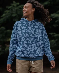 Arame Bio-Baumwoll Hoodie - Seegras/Stahlblau