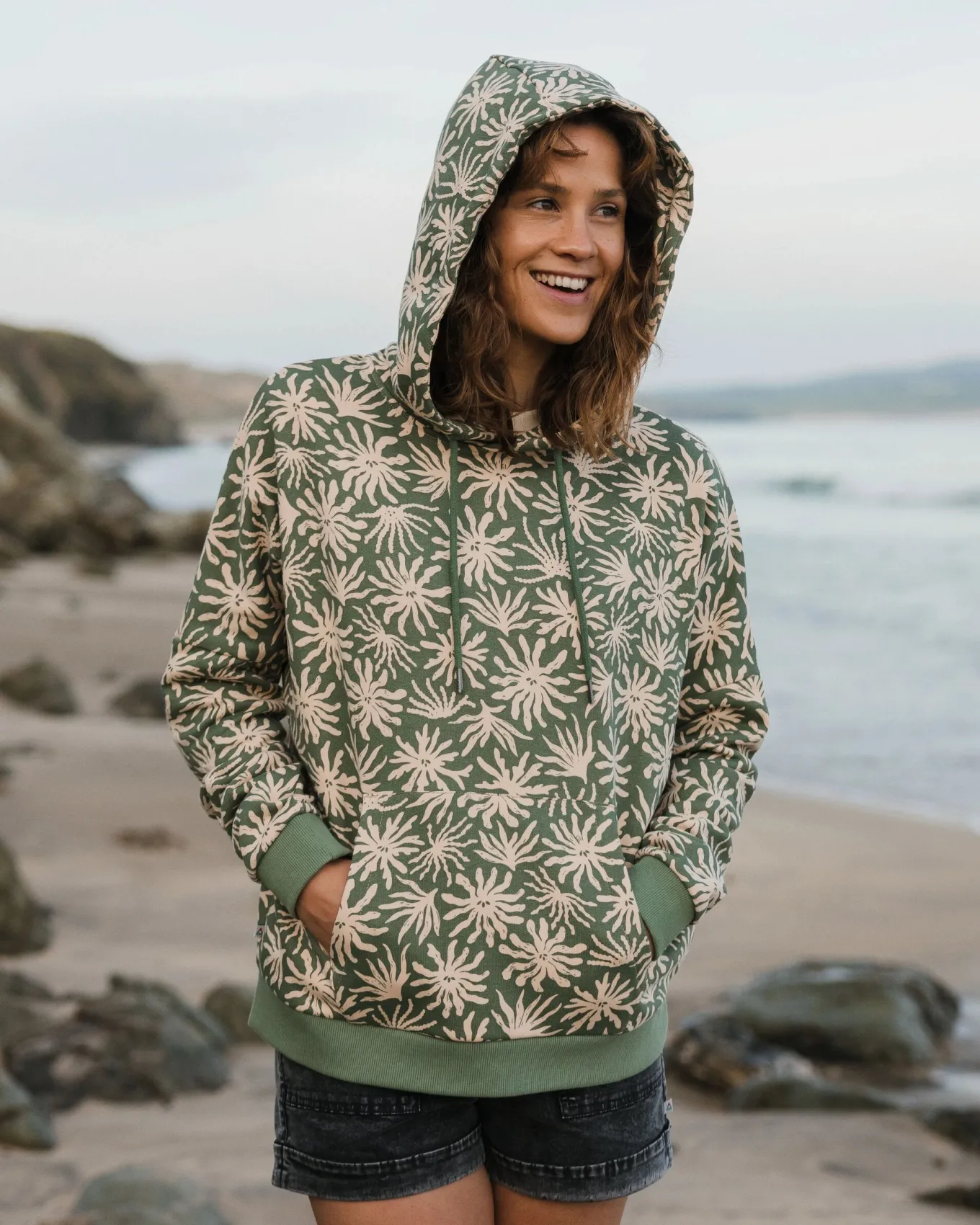 Arame Bio-Baumwoll Hoodie - Seegras/Pistazie