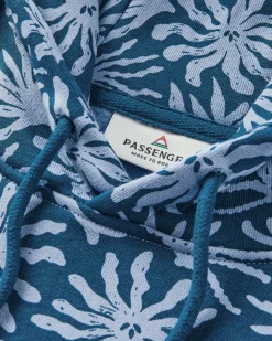 Arame Bio-Baumwoll Hoodie - Seegras/Stahlblau