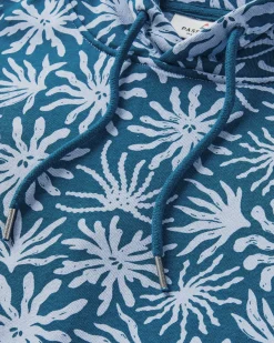 Arame Bio-Baumwoll Hoodie - Seegras/Stahlblau