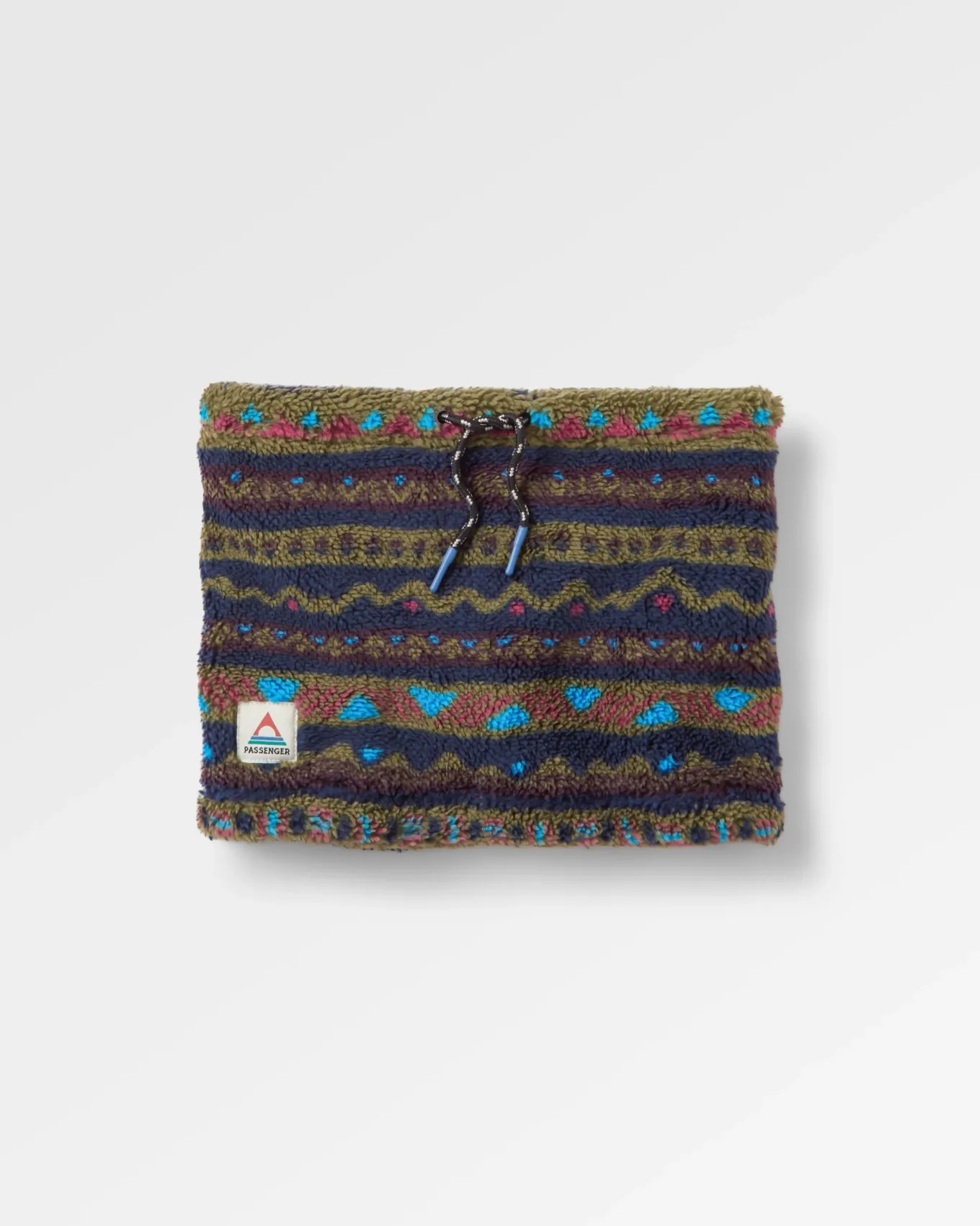 Ash Recycelter Sherpa Fleece Schlauchschal - Berg Geo Multi