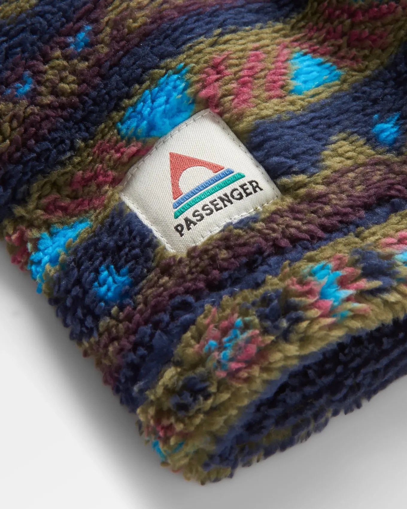 Ash Recycelter Sherpa Fleece Schlauchschal - Berg Geo Multi