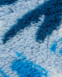 Ash Recycelter Sherpa Fleece Schlauchschal - Abstrakter Berg Stahlblau