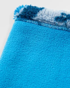 Ash Recycelter Sherpa Fleece Schlauchschal - Abstrakter Berg Stahlblau