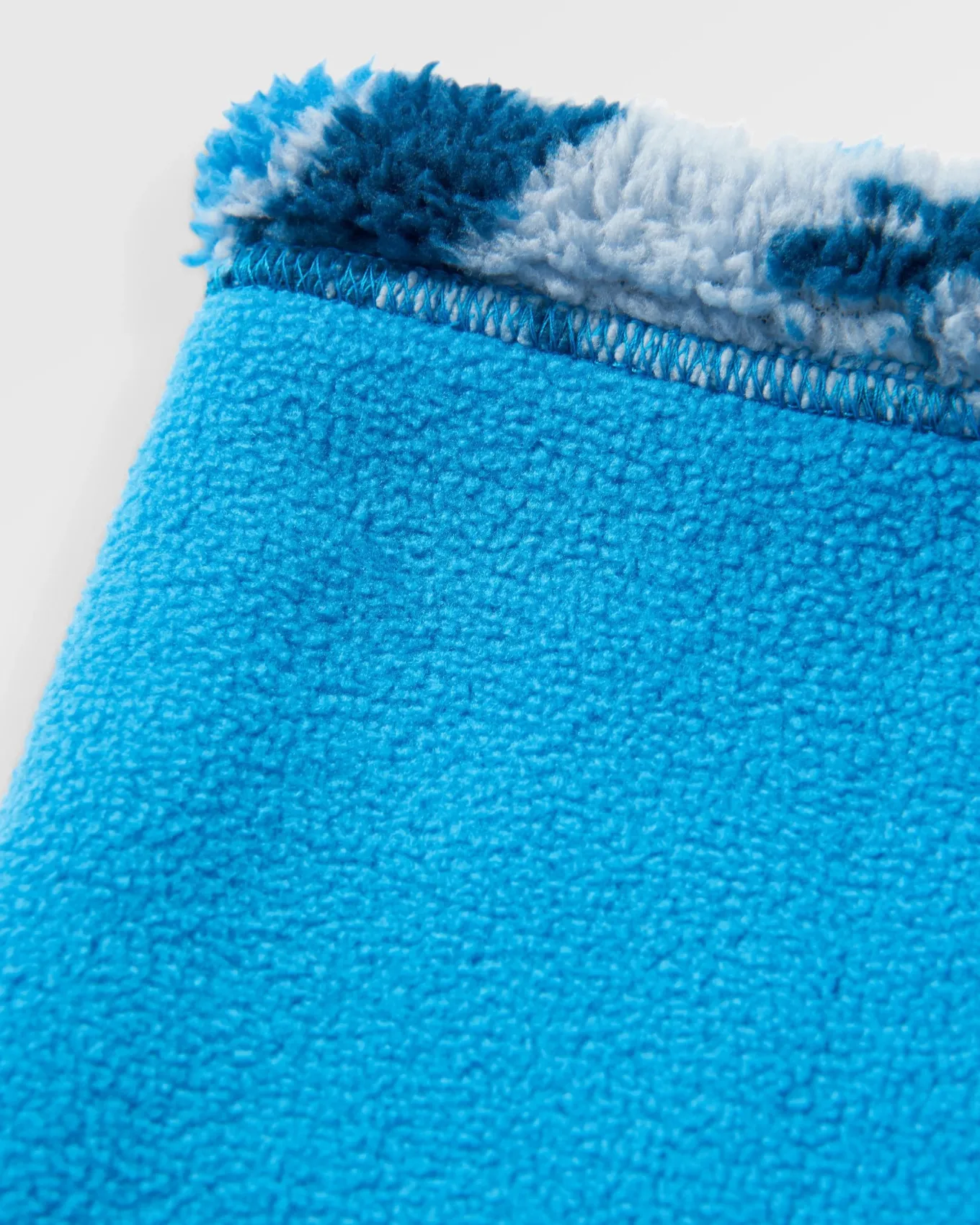 Ash Recycelter Sherpa Fleece Schlauchschal - Abstrakter Berg Stahlblau