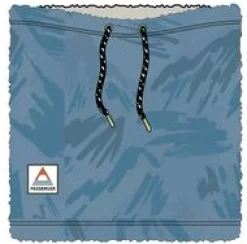 Ash Recycelter Sherpa Fleece Schlauchschal - Abstrakter Berg Stahlblau