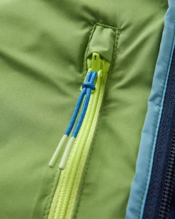 Ashland Down Recycelte Jacke - Dunkles Marineblau/Birnengrün
