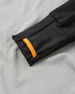 Atlantis Recyceltes Base Layer Langarm-T-Shirt - Schwarz/Grau Meliert