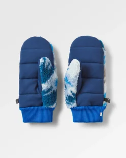 Avalanche Recycelte Sherpa-Handschuhe - Abstrakter Berg Stahlblau