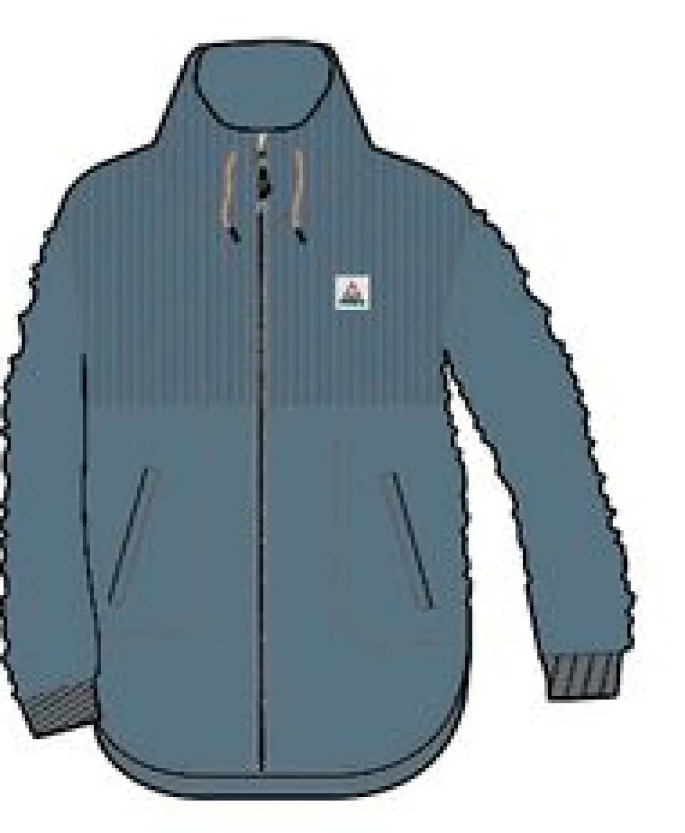 Awaken Recyceltes Tiefflor-Sherpa-Fleece - Verwaschenes Blau
