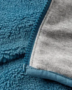 Awaken Recyceltes Tiefflor-Sherpa-Fleece - Verwaschenes Blau