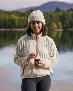 Ayla Recyceltes Micro Polartec® Fleece - Altweiß