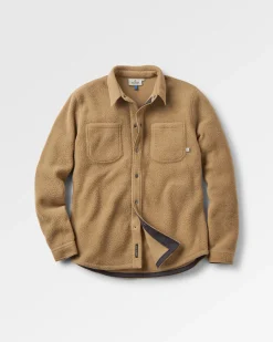 Backcountry Recyceltes Sherpa-Fleece-Hemd - Biskuit