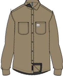 Backcountry Recyceltes Sherpa-Fleece-Hemd - Biskuit