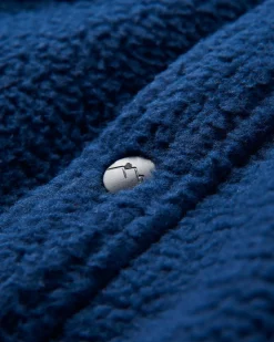 Backcountry Recyceltes Sherpa-Fleece-Hemd - Tiefes Marineblau