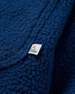 Backcountry Recyceltes Sherpa-Fleece-Hemd - Tiefes Marineblau