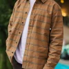 Backcountry Streifenhemd - Toffee Jacquard