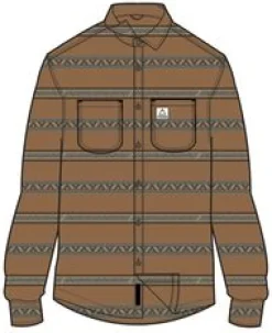Backcountry Streifenhemd - Toffee Jacquard
