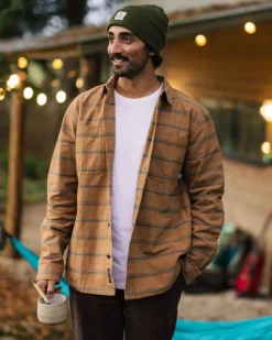Backcountry Streifenhemd - Toffee Jacquard