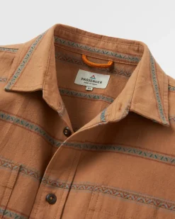 Backcountry Streifenhemd - Toffee Jacquard