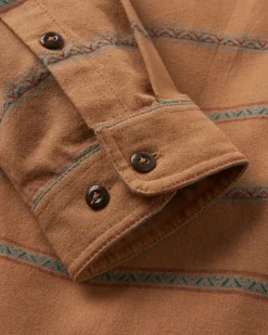 Backcountry Streifenhemd - Toffee Jacquard