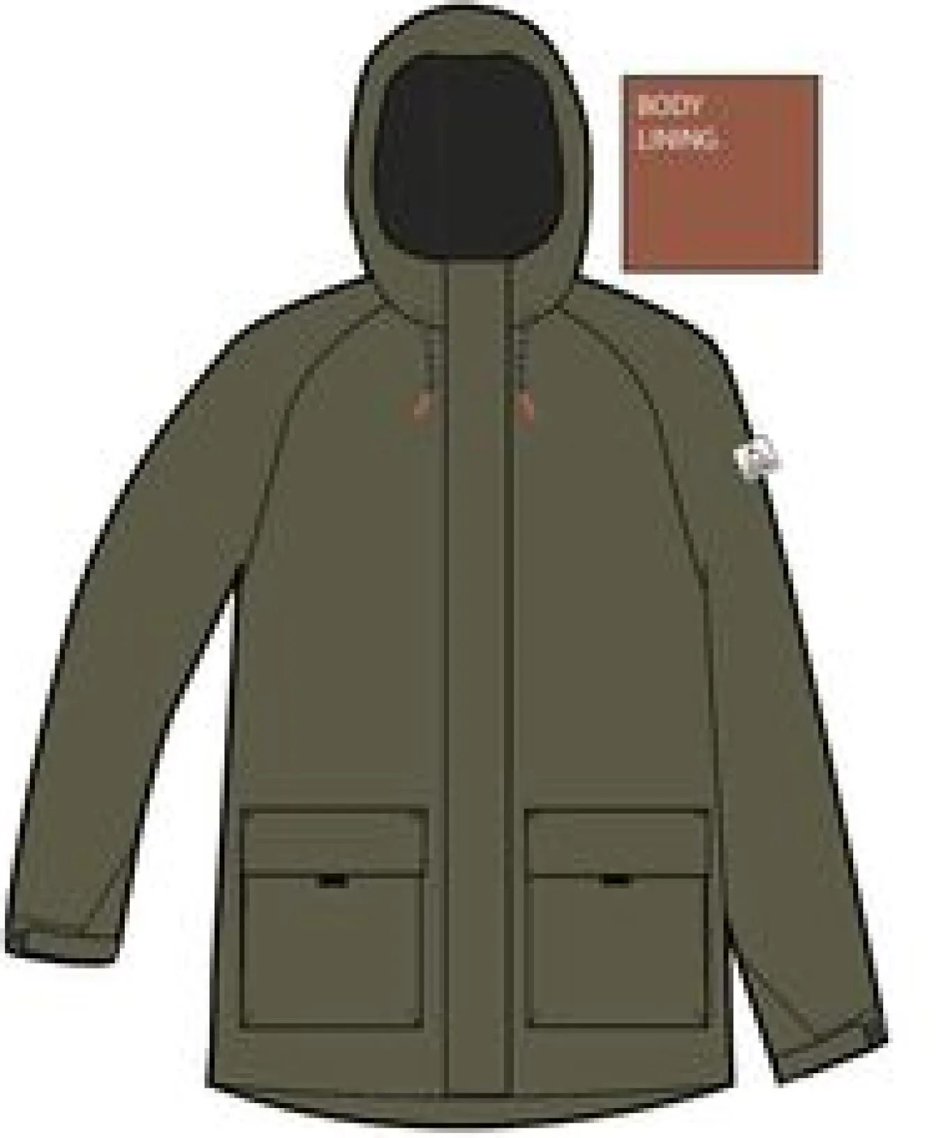 Baltic Recycelte 2.0 Jacke - Khaki