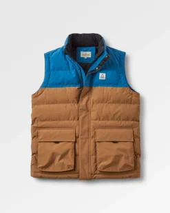 Baltic recyceltes Top - Toffee/Blaustahl